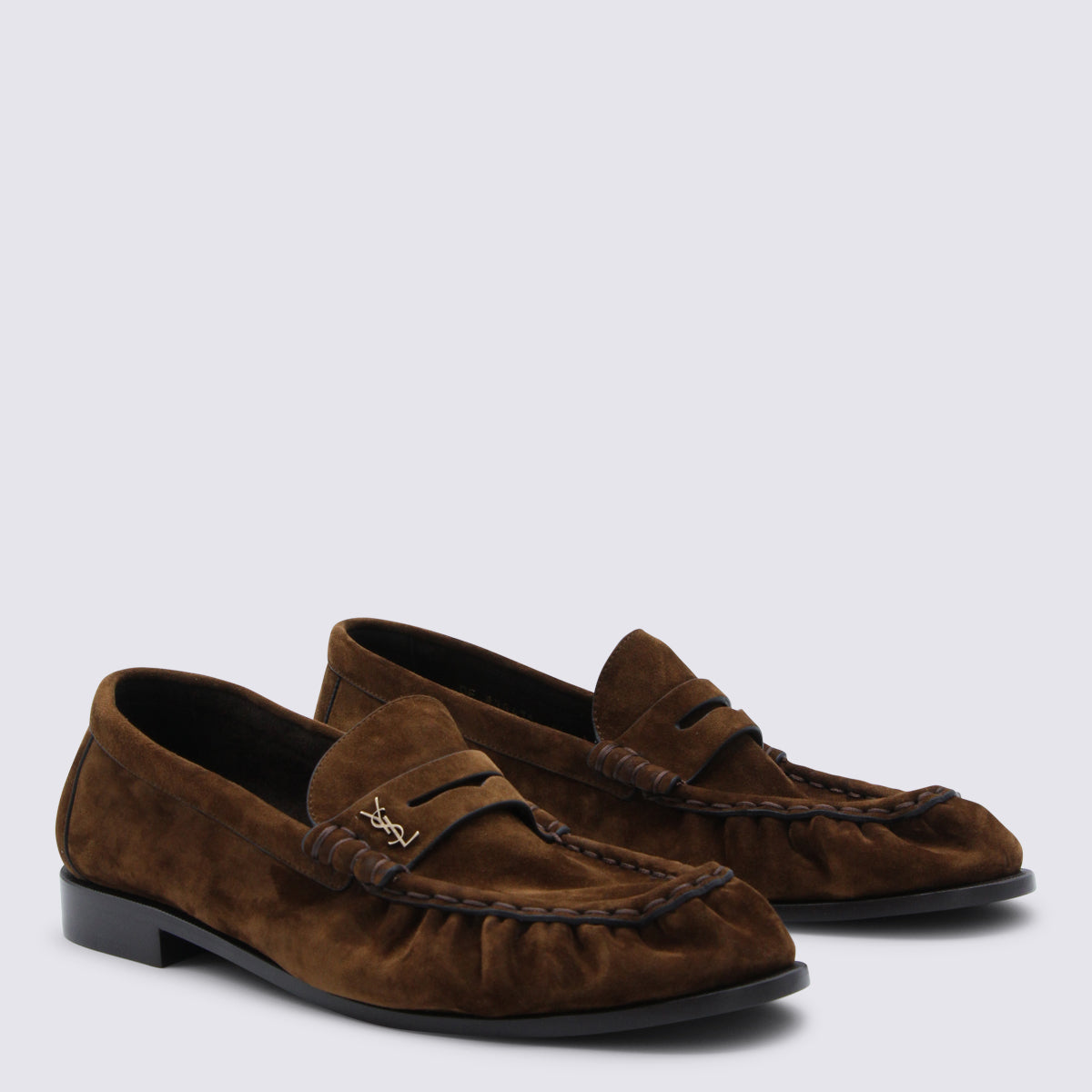 Saint Laurent Flat Shoes Tobacco _cover Le - Sole