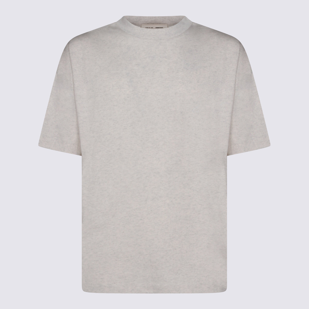 FEAR OF GOD ESSENTIALS T-shirts and Polos Oatmeal Heather _100 % Co