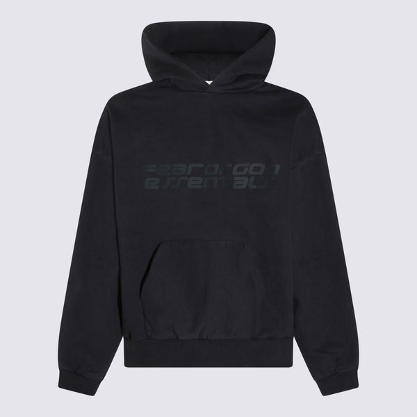Fear Of God Essential 100% Cotton hoodie in black