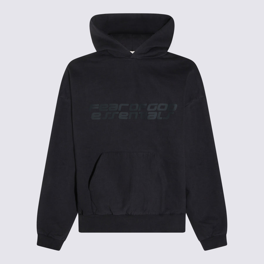 Fear Of God Essential 100% Cotton hoodie in black