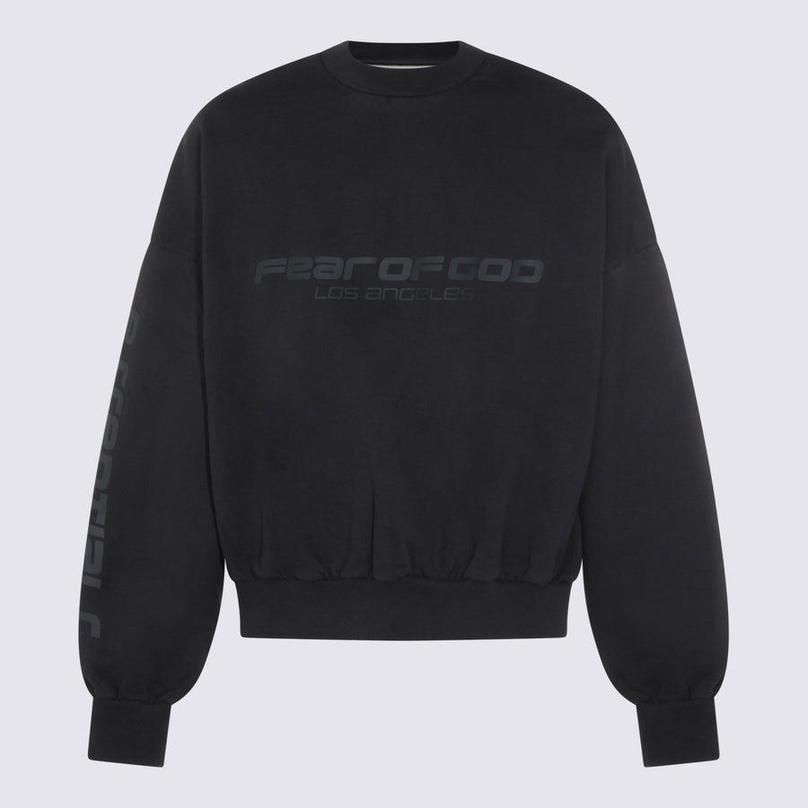 Fear Of God Essentials 100% Cotton sweatshirt in black