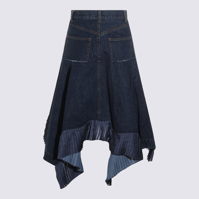 Sacai Skirts Blue _co