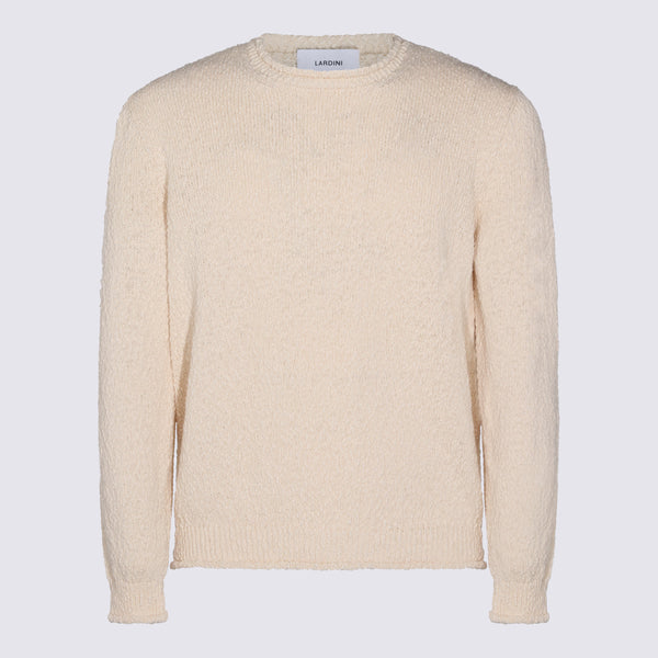 Lardini 100% cotton sweater in white