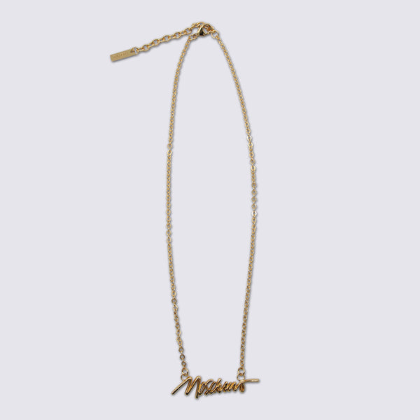 Moschino necklace in gold