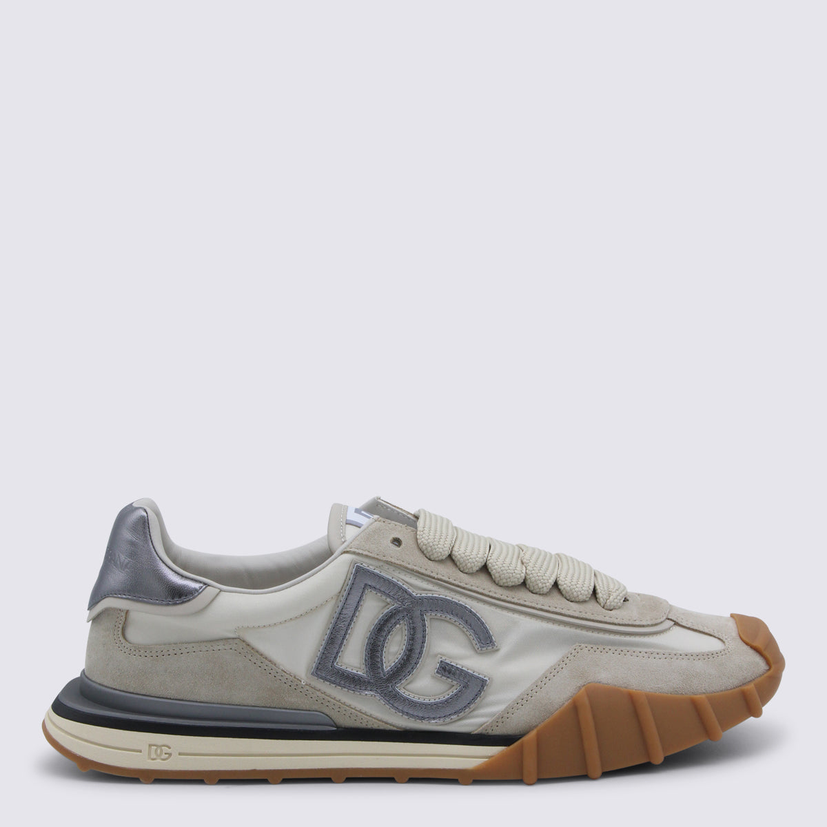 Dolce & Gabbana Sneakers Bianco/silver _ Cover Tex/le Sole El