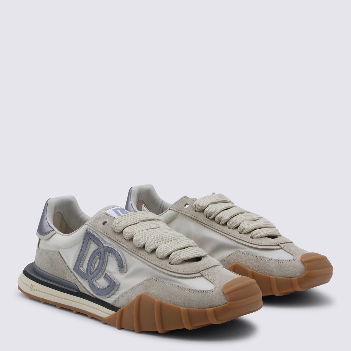 Dolce & Gabbana Sneakers Bianco/silver _ Cover Tex/le Sole El