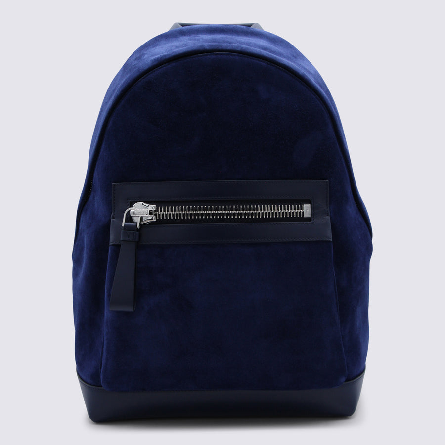 Tom Ford 100% Leather backpack in navy