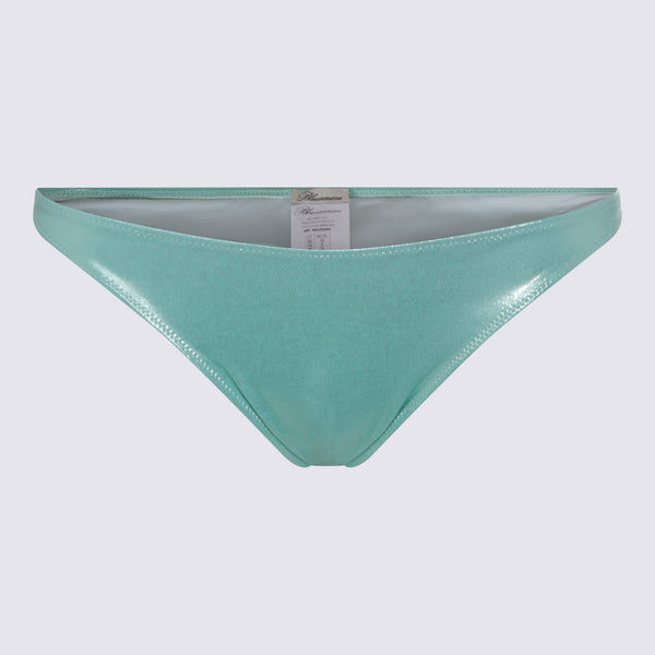 Blumarine 86% Polyamide bikini bottom in green