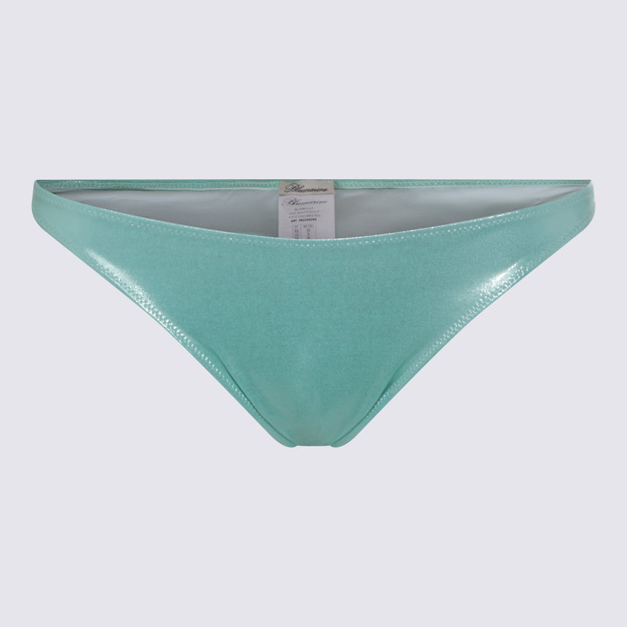 Blumarine 86% Polyamide bikini bottom in green