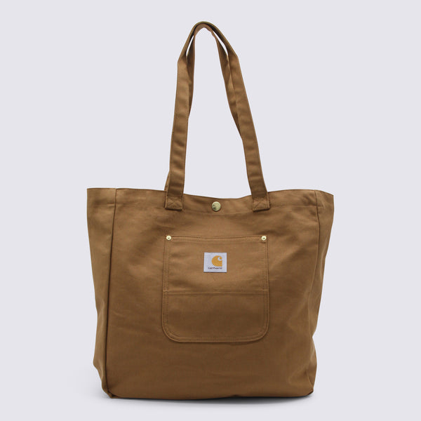 Carhartt Wip 100% Cotton tote bag in brown