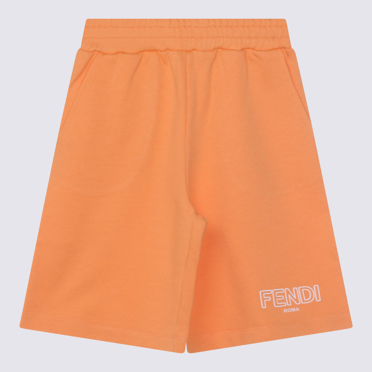 Fendi Shorts Orange _100 % Co