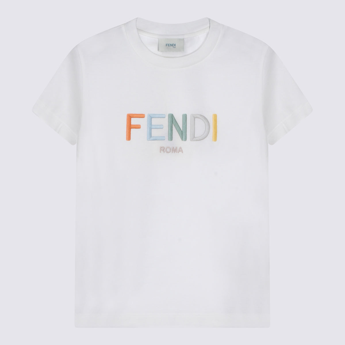 Fendi T-shirts and Polos Gesso _100 % Co