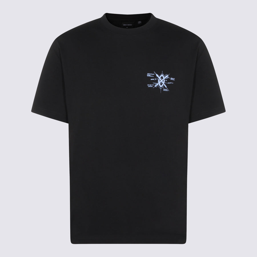 Daily Paper Uomo 100% Cotton t-shirt in black