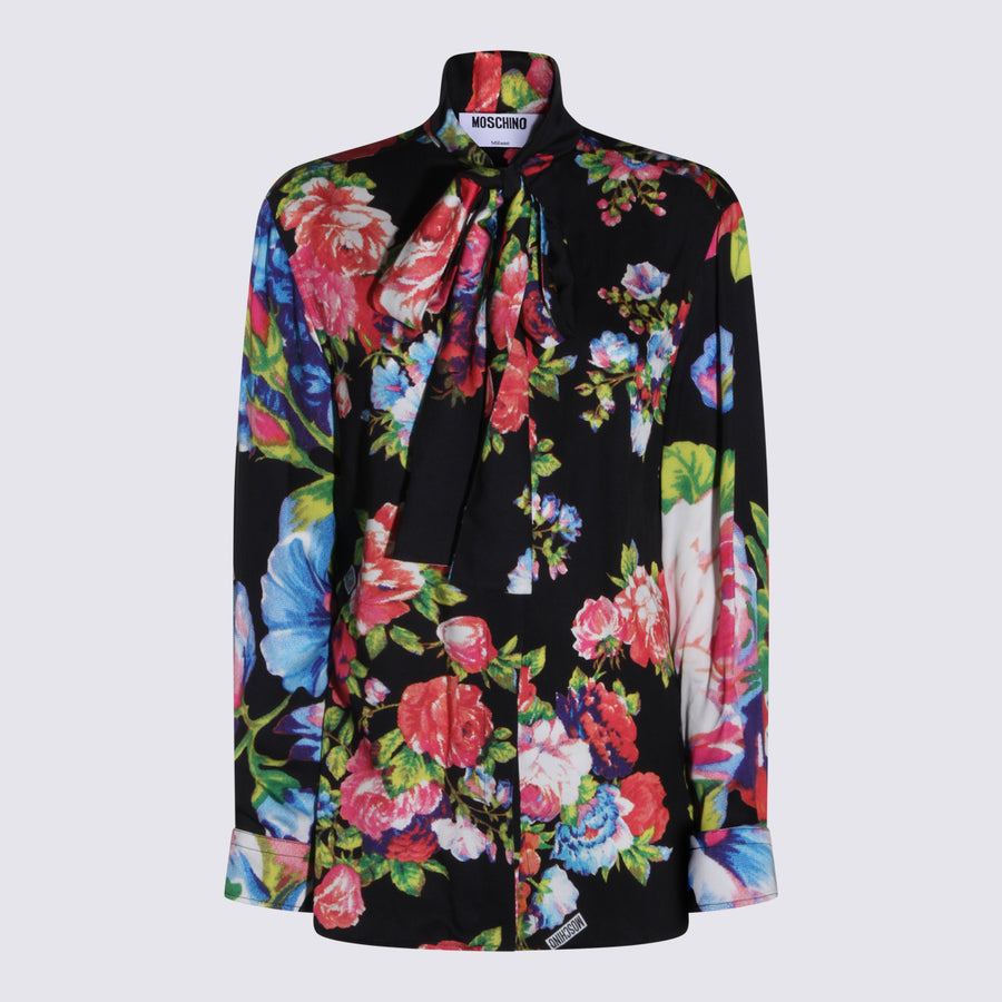 Moschino 100% viscose shirt in black
