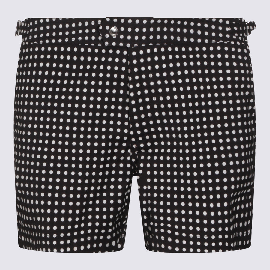 Tom Ford 100% Polyamide swim shorts in black