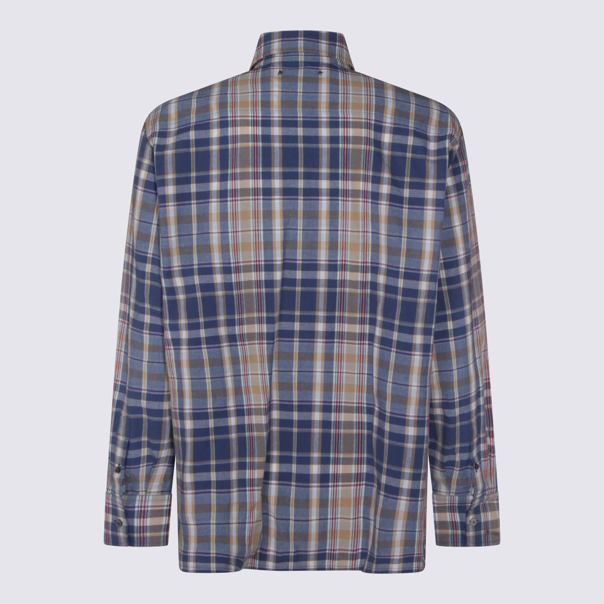 Golden Goose Shirts New Wheat/indigo Blue/old Red _100 % Co
