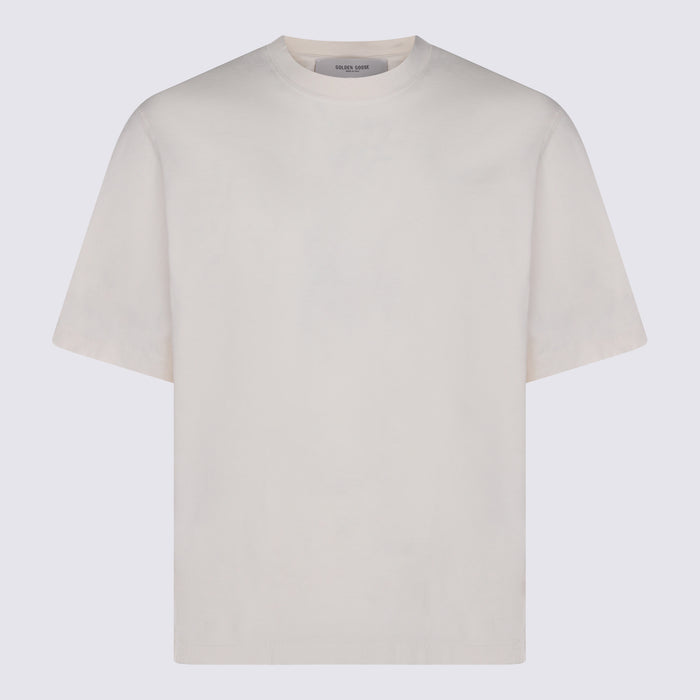Golden Goose T-Shirts And Polos Heritage White _100 % Co
