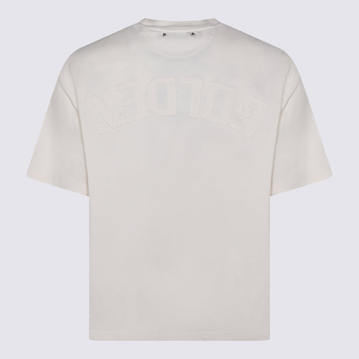 Golden Goose T-Shirts And Polos Heritage White _100 % Co