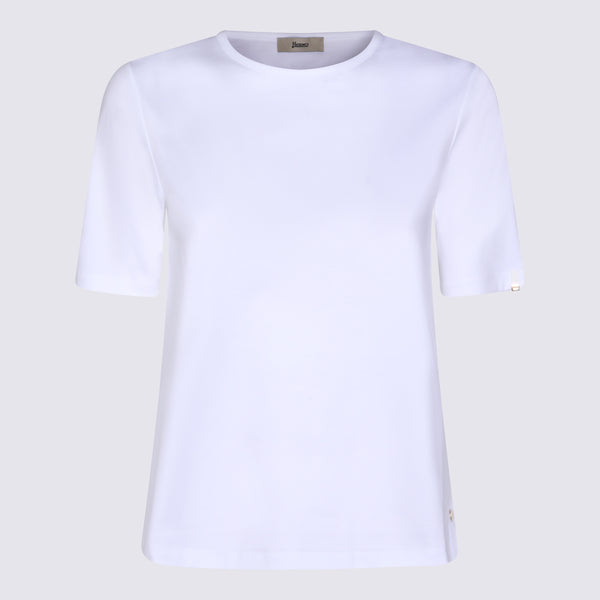 Herno 100% Cotton t-shirt in white