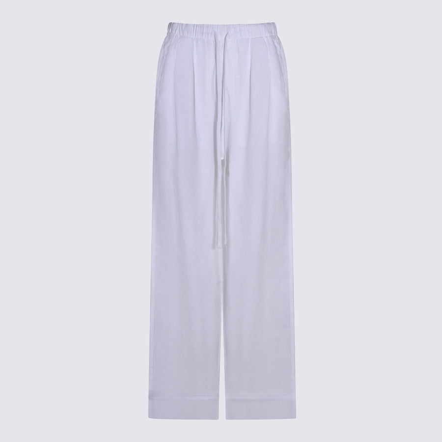 Thom Krom 100% Linen trousers in white