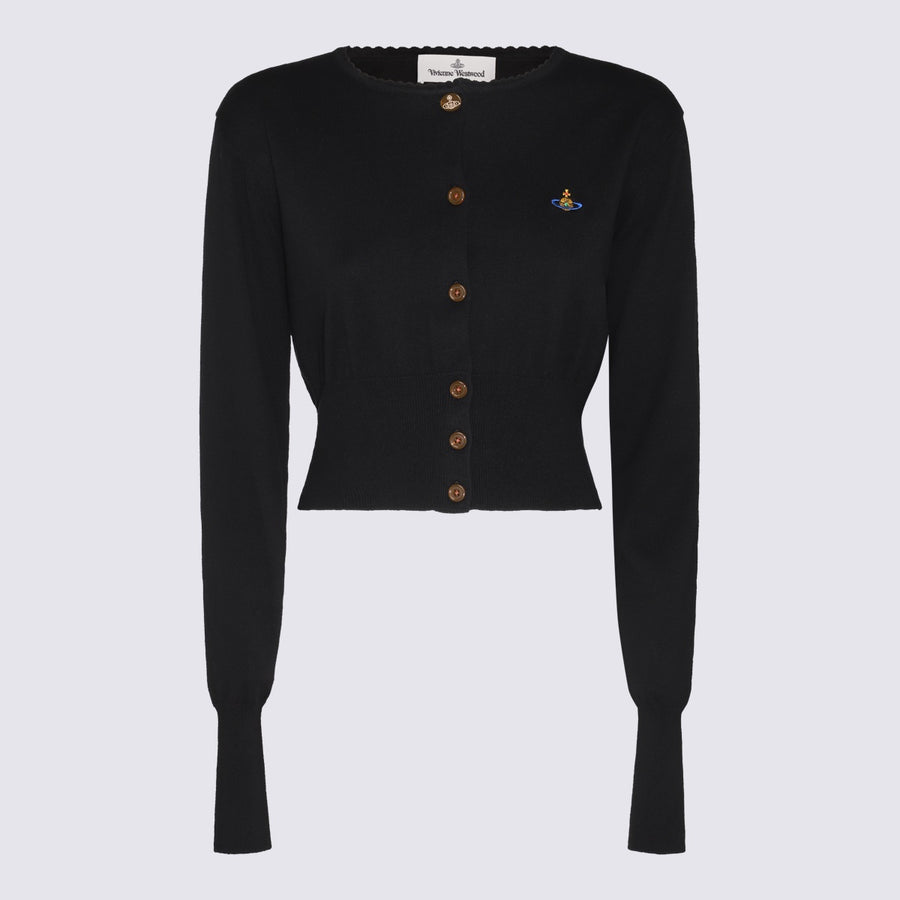 Vivienne Westwood 70% Wool cardigan in black