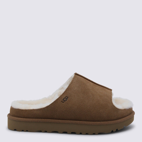 UGG Wool felt upper with shearling lining slipper in chestnut