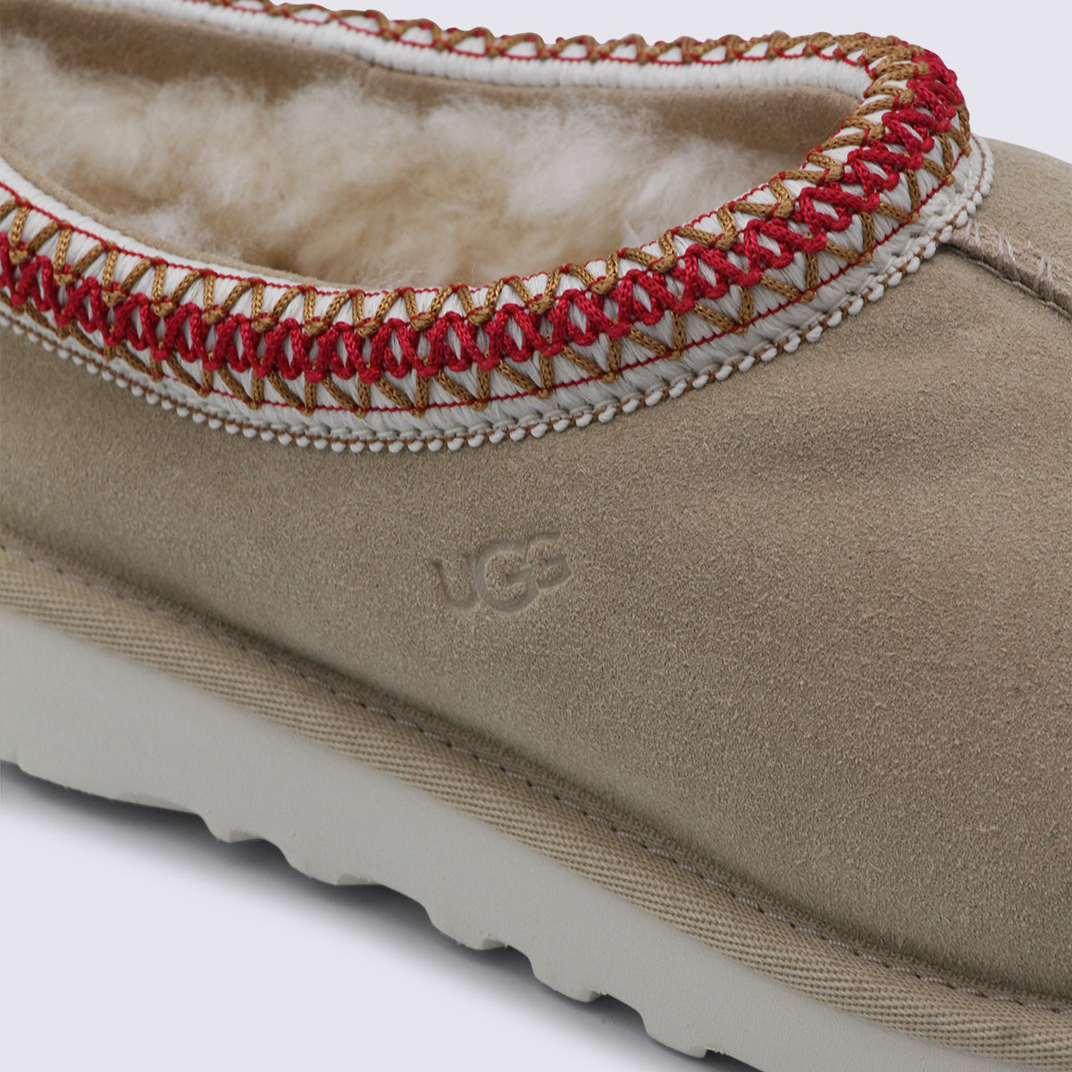 UGG Flat shoes Sand / Dark Cherry _cover Tex/le Sole El