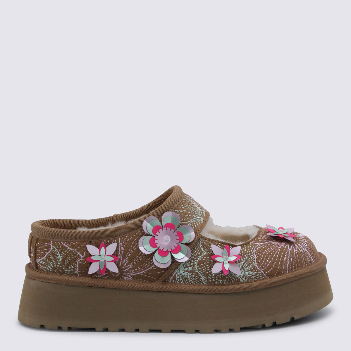 UGG Flat shoes Chestnut _cover Tex/le Sole El