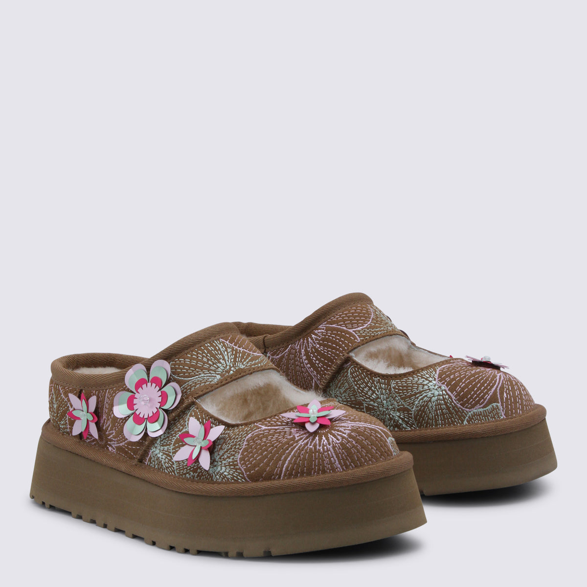 UGG Flat shoes Chestnut _cover Tex/le Sole El