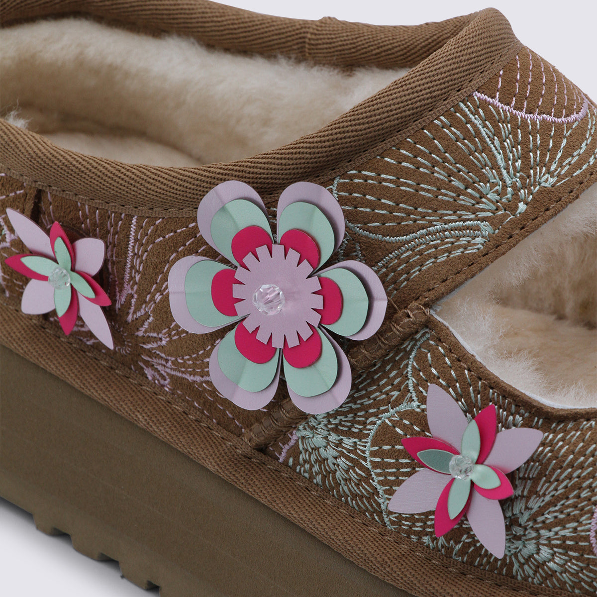 UGG Flat shoes Chestnut _cover Tex/le Sole El