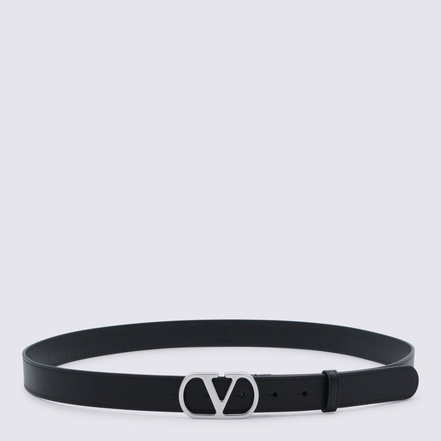 Valentino Garavani Leather belt in black