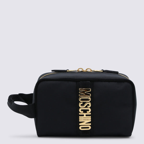 Moschino 100% Nylon clutch in black