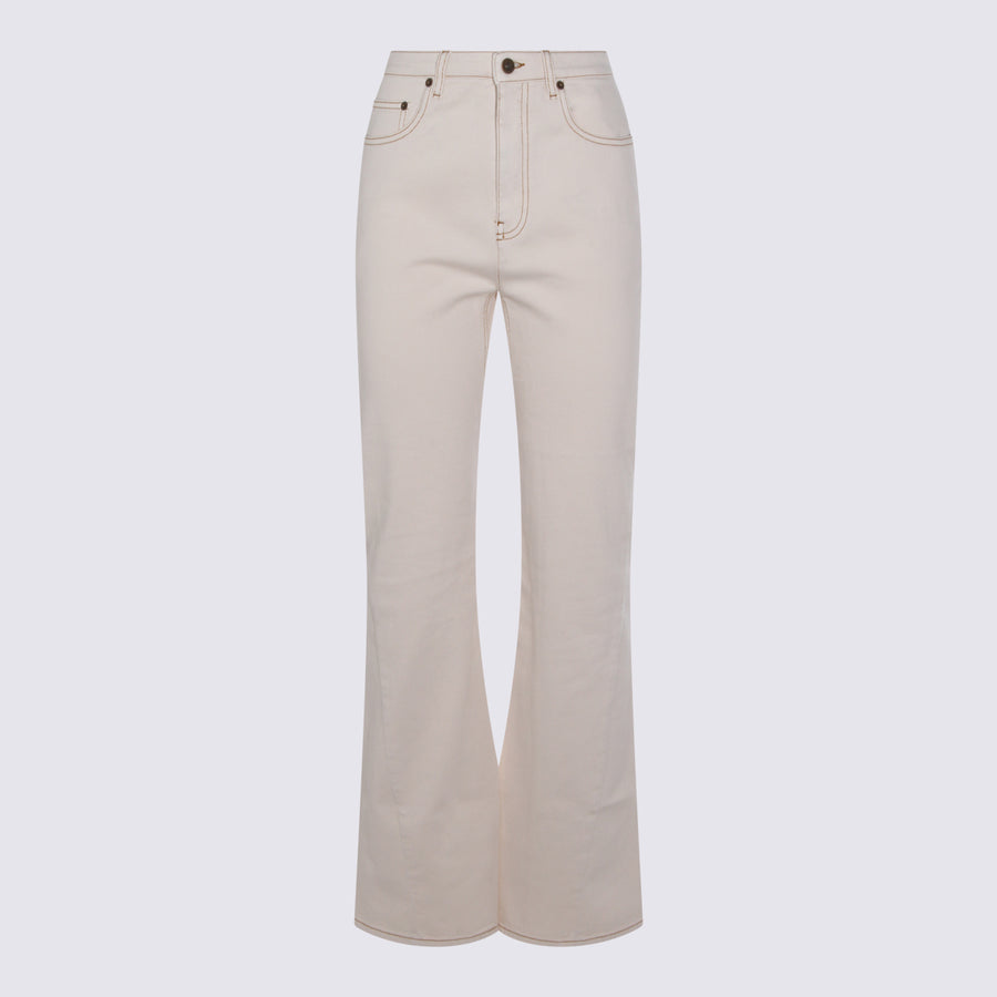 Burberry 98% Cotton jeans in white