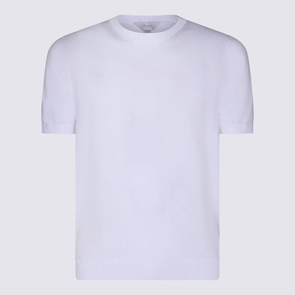 Malo 92% cotton t-shirt in white