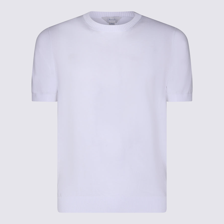 Malo 92% cotton t-shirt in white