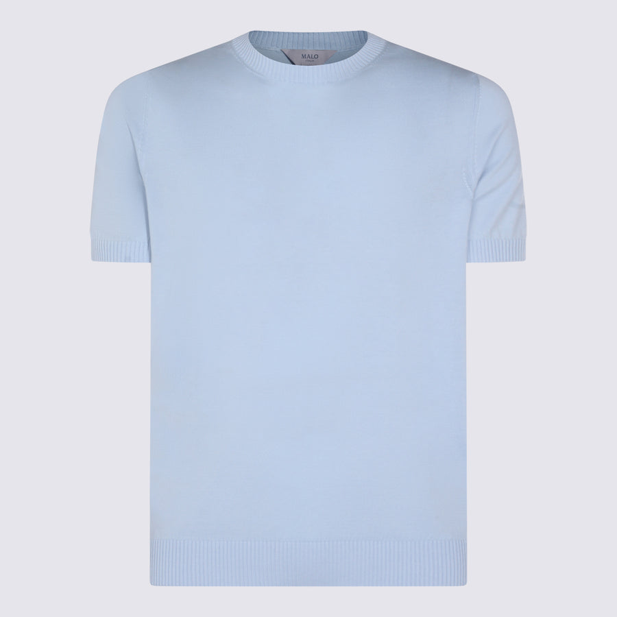 Malo 92% cotton t-shirt in blue