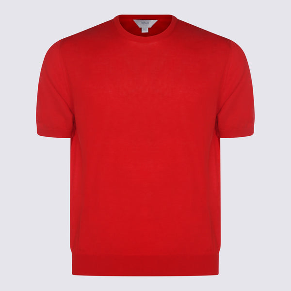 Malo 95% Cotton t-shirt in red