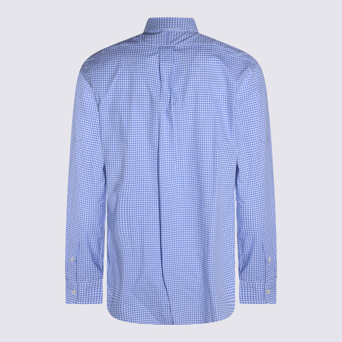 Polo Ralph Lauren Shirts 2863 Blue/white Check _co Ea