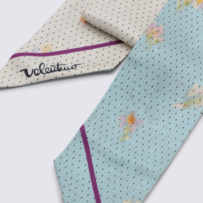 Valentino Garavani Scarfs Ivory / Light Blue _ Se