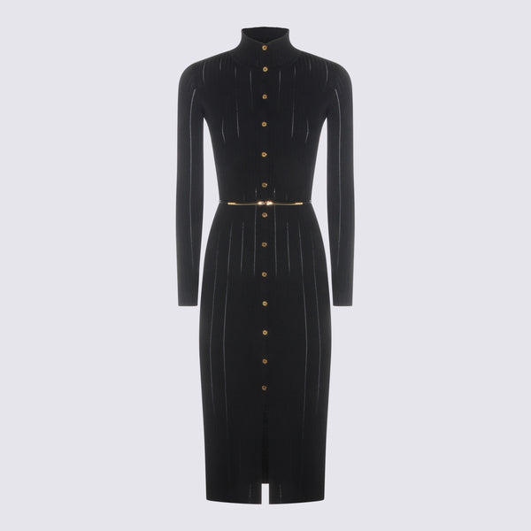 Elisabetta Franchi 80% Viscose dress in black