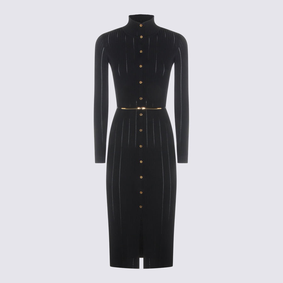 Elisabetta Franchi 80% Viscose dress in black
