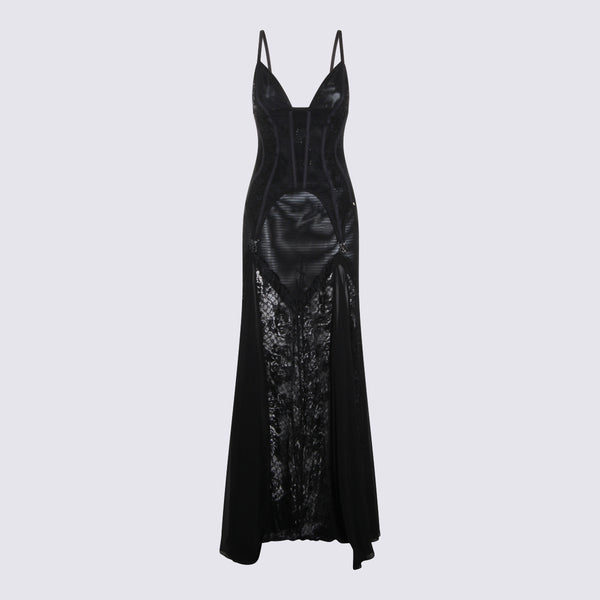 Nissa 95% Polyester dress in black