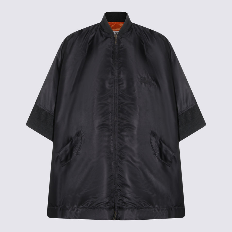 MM6 Maison Margiela 100% Polyamide jacket in black