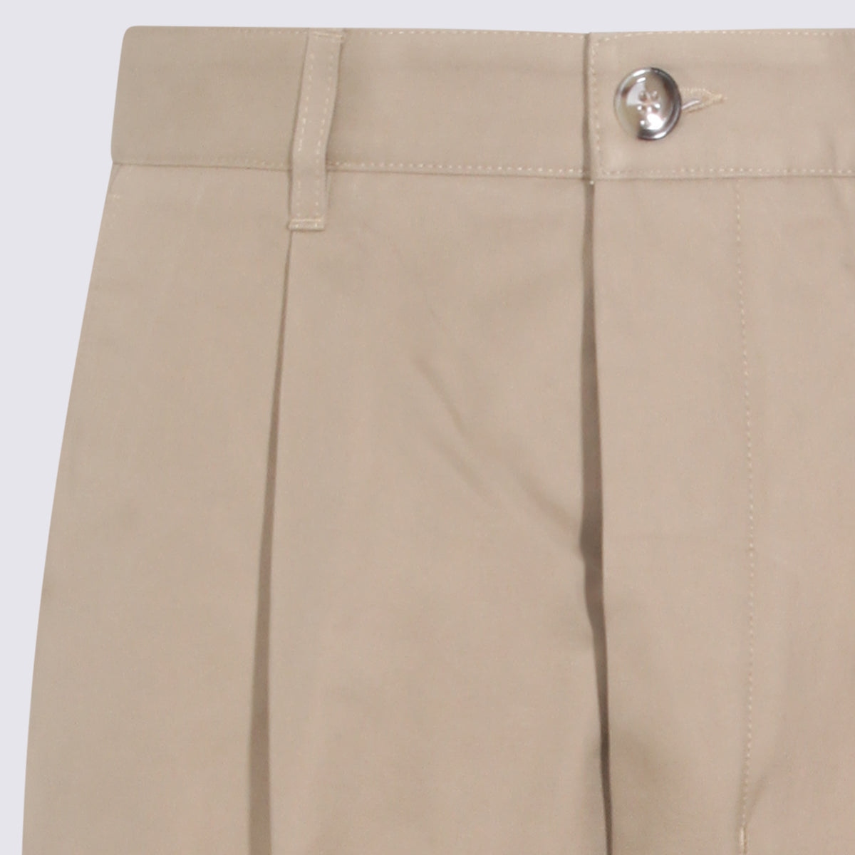 Ami Paris Trousers Beige _100 % Co