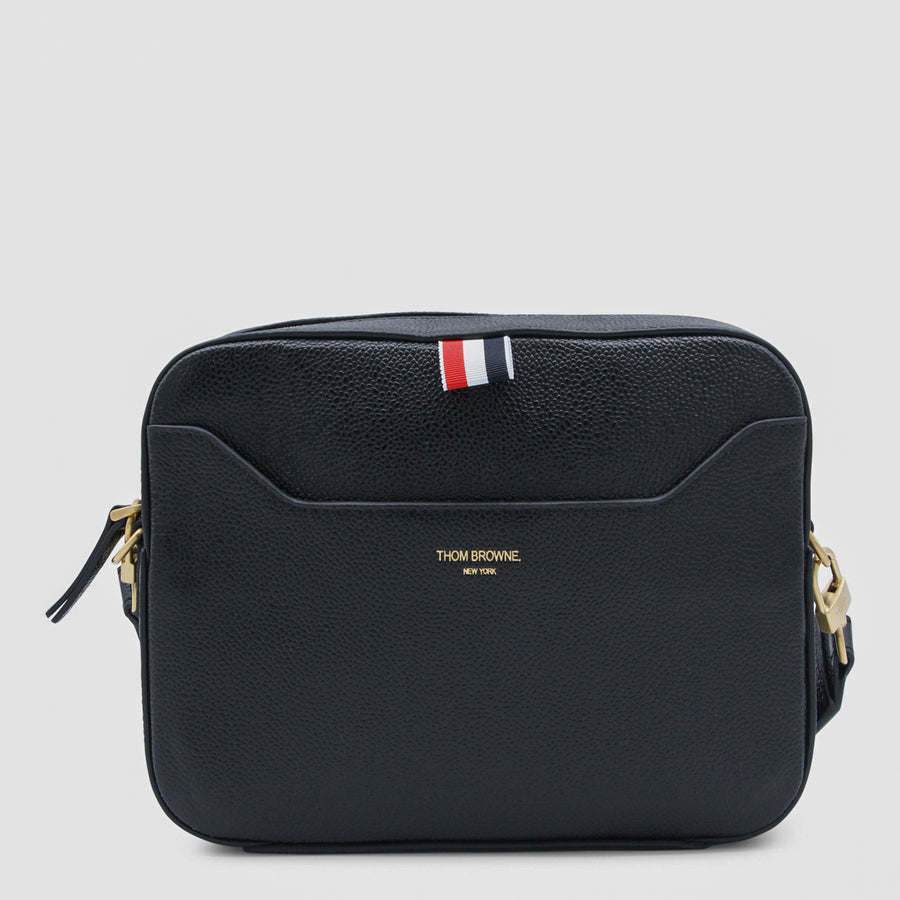 Thom Browne Leather crossbody bag in black