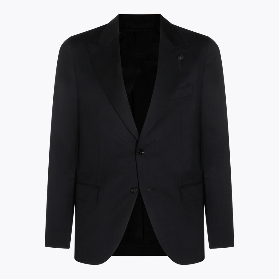Lardini 100% Virgin Wool blazer in black