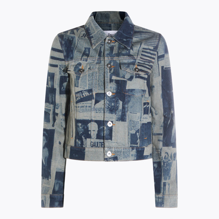 JEAN PAUL GAULTIER Jackets Indigo/beige