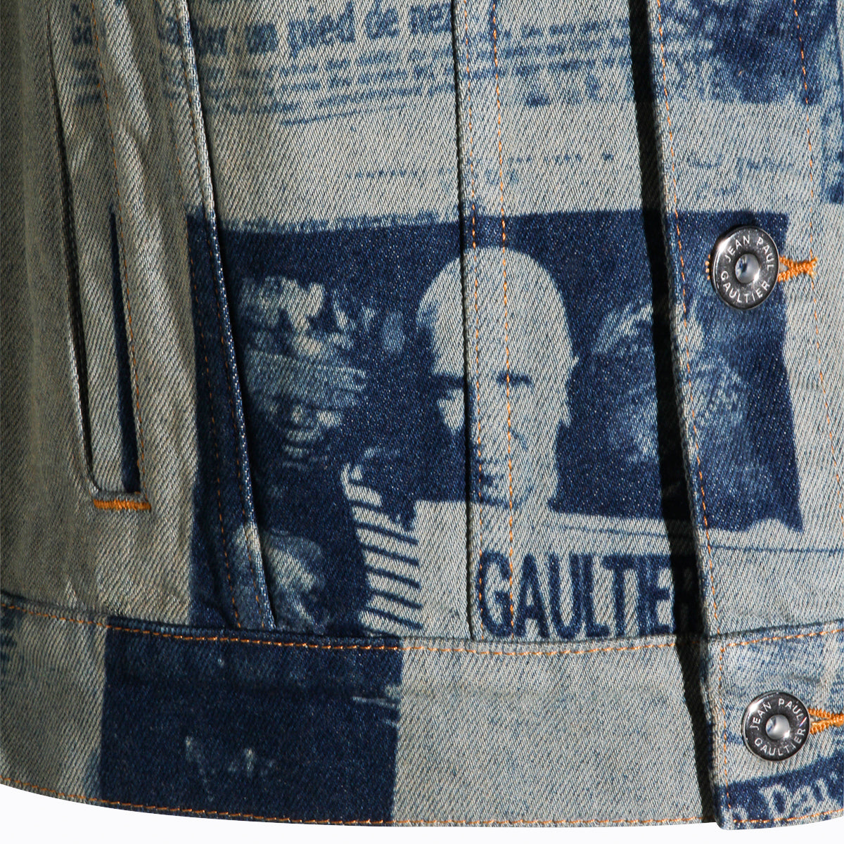 JEAN PAUL GAULTIER Jackets Indigo/beige