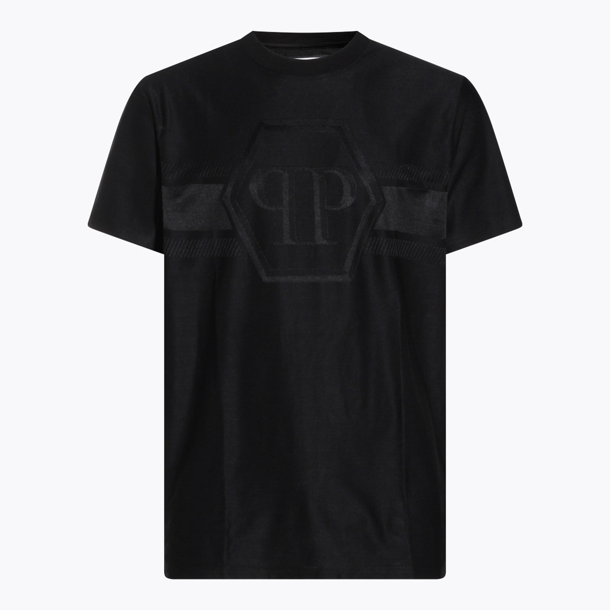 Philipp Plein T-shirts and Polos Black _100 % Co