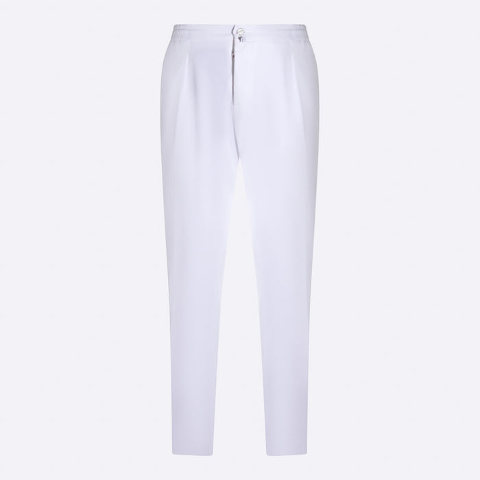 Kiton Trousers White Ly Ea
